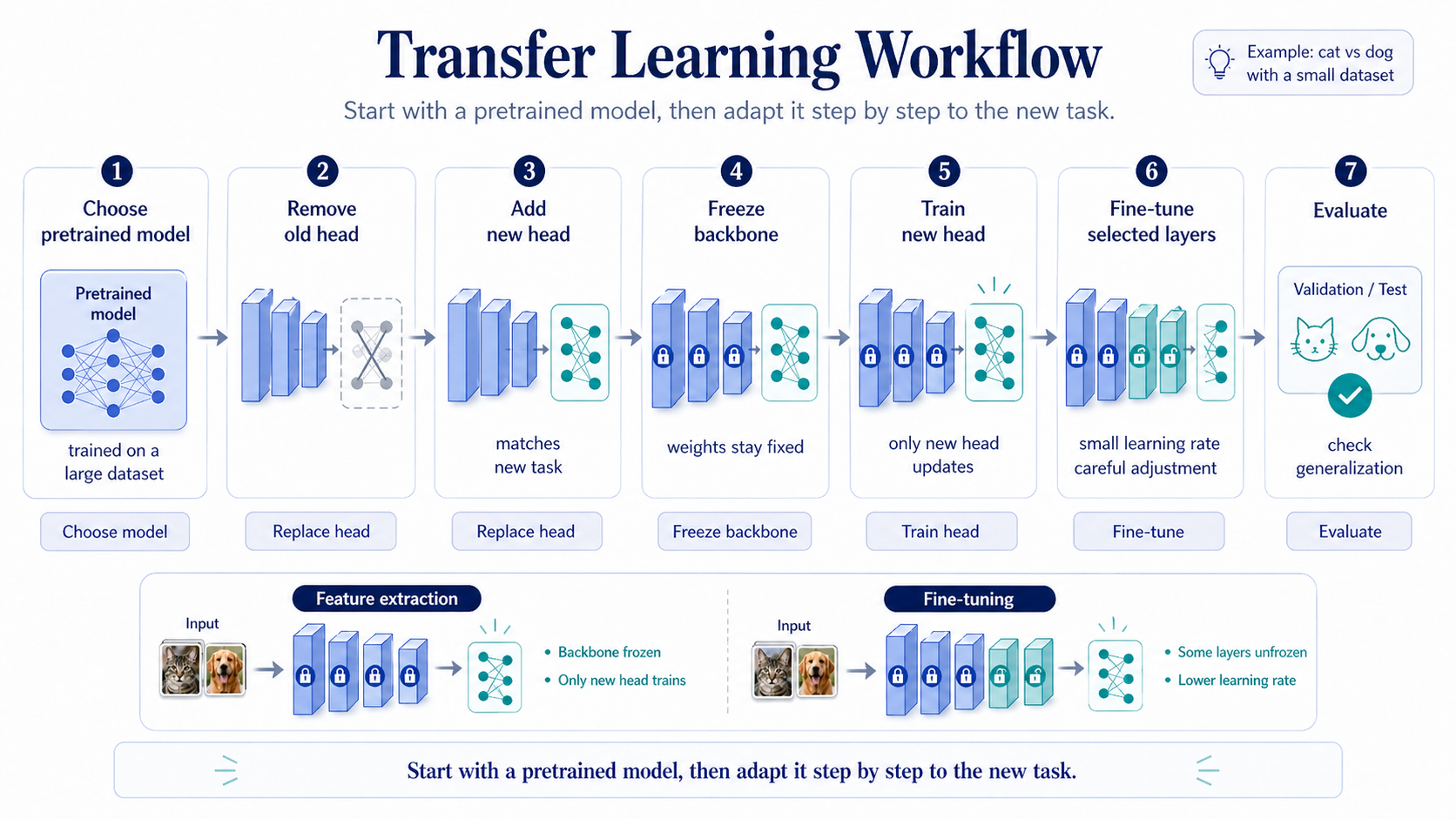 Transfer learning workflow